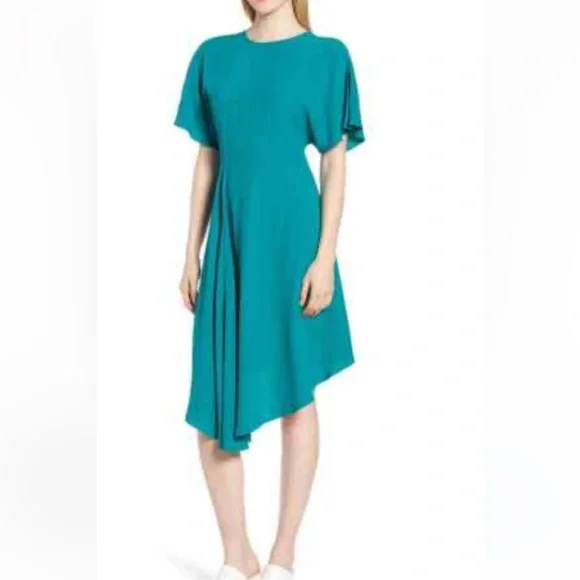 Lewit Dresses Lewit Teal Fanfare Dress Poshmark